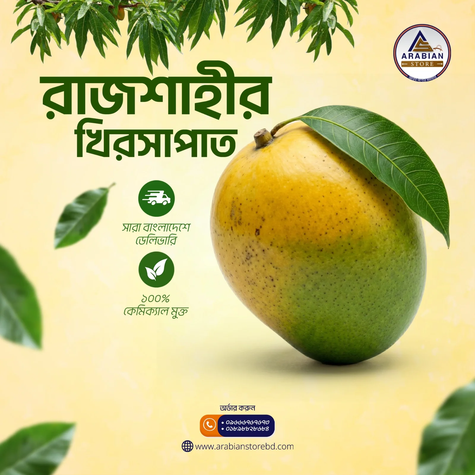 রাজশাহীর হিমসাগর/ক্ষিরসাপাত- ৪৪ কেজি প্যাকেজ